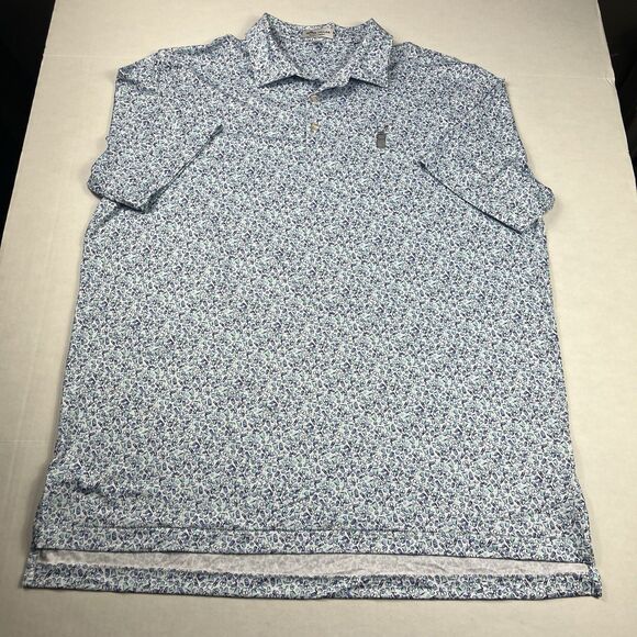 Peter Millar Summer Comfort Polo Shirt XL Golf Performance Bar For The Course - Picture 1 of 10